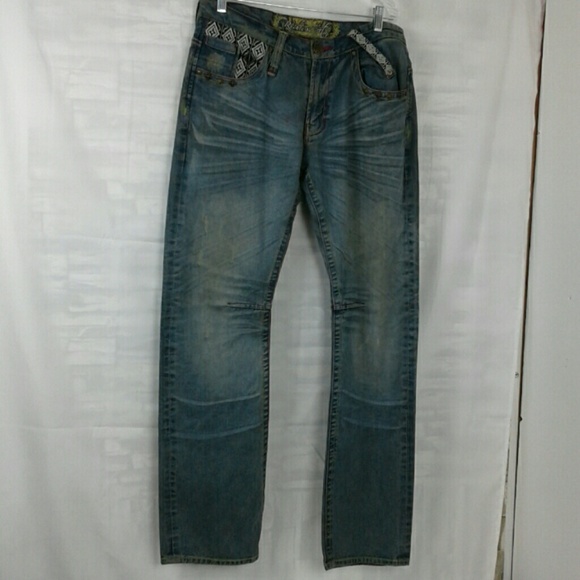 Ruthless art cobra embroidered jeans size 32 - Picture 4 of 8